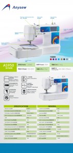 AS-950 household Embroidery Machine